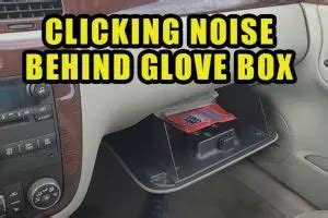 electric motor in glove box|glovebox clicking in car.